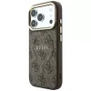 Funda MagSafe GUESS Embossed 4G Classic para iPhone 17 Pro / 18 Pro - Marrón