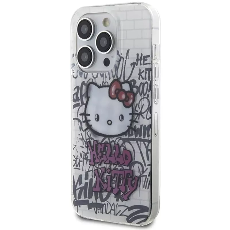 Funda rígida Hello Kitty HKHCP15XHDGPHT para iPhone 15 Pro Max 6,7