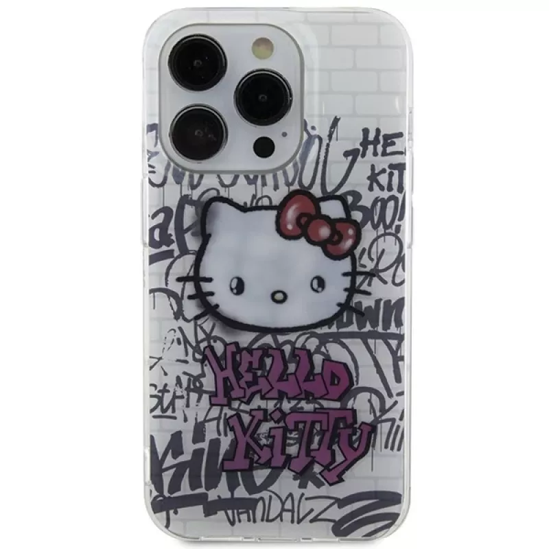 Funda rígida Hello Kitty HKHCP15XHDGPHT para iPhone 15 Pro Max 6,7