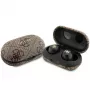 Auriculares True Wireless Guess GUTWSP4EGW con estuche de carga, Bluetooth 5.3, ENC, Marrón 4G Metal