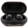Auriculares True Wireless Guess GUTWSP4EGW con estuche de carga, Bluetooth 5.3, ENC, Marrón 4G Metal