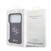 Funda protectora trasera GUESS 4G Script Metal para Apple iPhone 18 Pro / 17 Pro - Borgoña