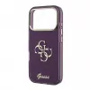 Funda protectora trasera GUESS 4G Script Metal para Apple iPhone 18 Pro / 17 Pro - Borgoña