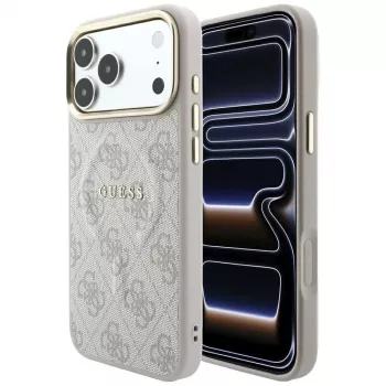 Funda MagSafe GUESS Embossed 4G Classic para iPhone 17 Pro / 18 Pro - Rosa