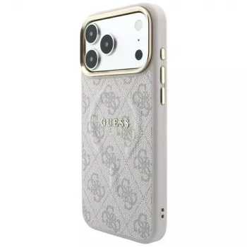Funda MagSafe GUESS Embossed 4G Classic para iPhone 17 Pro / 18 Pro - Rosa