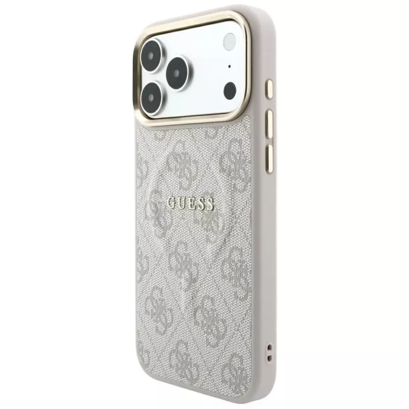 Funda MagSafe GUESS Embossed 4G Classic para iPhone 17 Pro / 18 Pro - Rosa