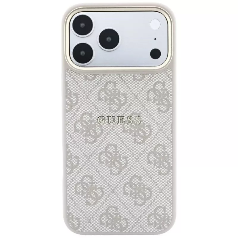 Funda MagSafe GUESS Embossed 4G Classic para iPhone 17 Pro / 18 Pro - Rosa