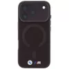 Funda MagSafe BMW M IML Frosted Metal Logo & Trims para iPhone 18 Pro Max / 17 Pro Max - Borgoña