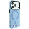 BMW M Funda IML Frosted con logo metálico y MagSafe para iPhone 18 Pro Max / 17 Pro Max - Azul