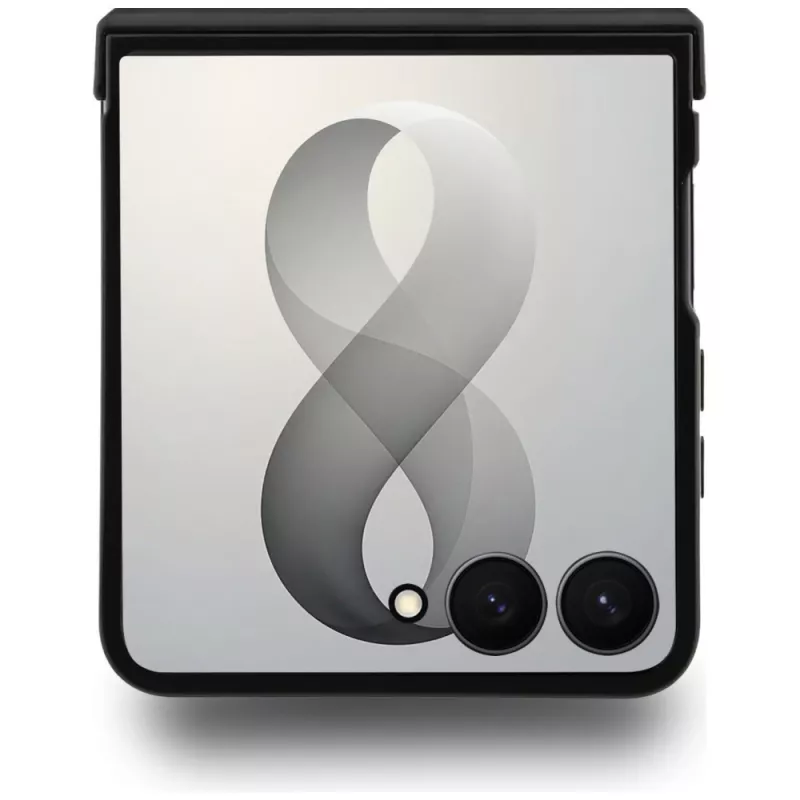 GUESS Funda MagSafe 4G Classic para Samsung Galaxy Z Flip8 - Negro