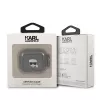 Karl Lagerfeld KLA3UKHGK Funda para AirPods 3 Negra Brillo Cabeza de Karl