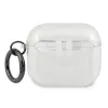 Karl Lagerfeld KLA3UKHGS Funda para AirPods 3 Plata Brillo Cabeza de Karl