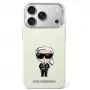 Karl Lagerfeld Funda MagSafe Smooth Ikonik Sketch para iPhone 18 Pro / 17 Pro Beige