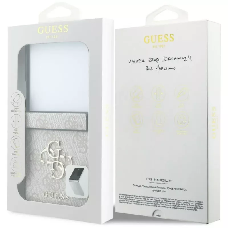 GUESS Carcasa rígida 4G Big Logo para Samsung Galaxy Z Flip5 - Rosa