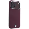 BMW Funda MagSafe Sign Inclined Deboss Letters para iPhone 18 Pro Max / 17 Pro Max - Burdeos