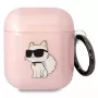 Karl Lagerfeld Funda Ikonik Choupette para AirPods 1/2 Rosa