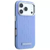 Karl Lagerfeld Funda MagSafe Grained Mono Resin Logo para iPhone 18 Pro Max / 17 Pro Max - Azul claro
