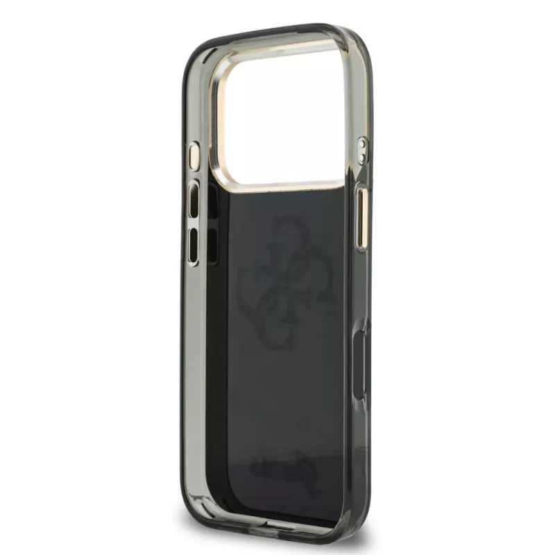 GUESS Funda IML 4G Script Metal para iPhone 18 Pro / 17 Pro - Negro