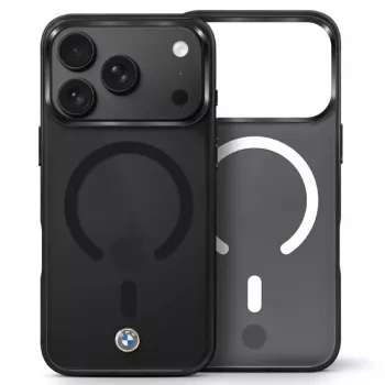 BMW Funda MagSafe Sign Frosted IML & Metal Logo para iPhone 18 Pro Max / 17 Pro Max - Negro