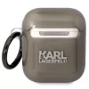 Karl Lagerfeld KLA2HNIKTCK Funda para AirPods 1/2 Negra Cabeza de Karl