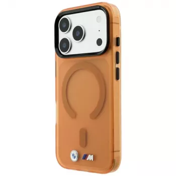 BMW M Funda MagSafe IML Frosted Metal Logo & Trims para iPhone 18 Pro / 17 Pro - Naranja