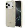 GUESS Funda MagSafe Croco Triangle Logo para iPhone 17 Pro - Oro