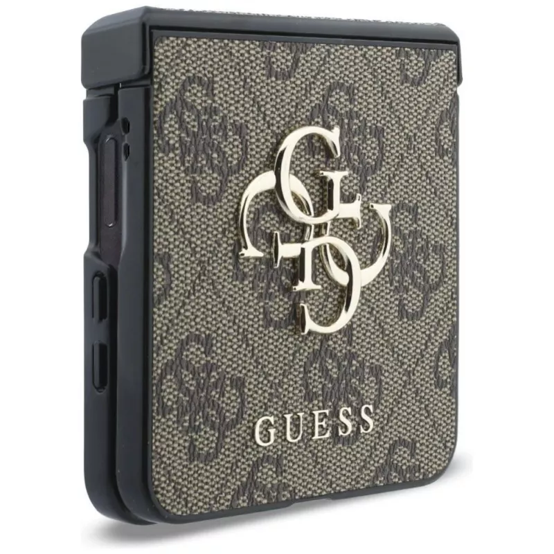 GUESS Carcasa rígida Big 4G Logo para Samsung Galaxy Z Flip4 - Marrón