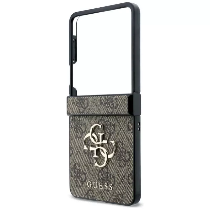 GUESS Carcasa rígida Big 4G Logo para Samsung Galaxy Z Flip4 - Marrón