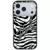 Karl Lagerfeld Funda MagSafe IML Signature Zebra Glitter para iPhone 18 Pro / 17 Pro - Oro
