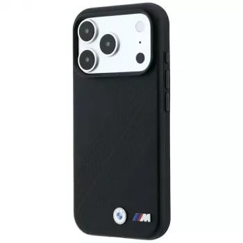 BMW M Funda MagSafe Tire Track Metal Logo para iPhone 18 Pro / 17 Pro - Negro