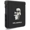Karl Lagerfeld Funda Karl & Choupette Saffiano Pins para Samsung Galaxy Z Flip8 - Negro