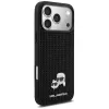 Karl Lagerfeld Funda Rhinestones Karl & Choupette Pin para iPhone 17 Pro Max - Negro