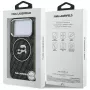 Karl Lagerfeld Funda MagSafe IML Glitter Karl & Choupette Heads Logo para iPhone 17 Pro Negro