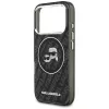 Karl Lagerfeld Funda MagSafe IML Glitter Karl & Choupette Heads Logo para iPhone 17 Pro Negro