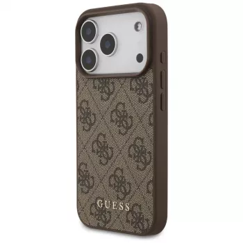 GUESS Funda 4G Classic para iPhone 18 Pro / 17 Pro - Marrón