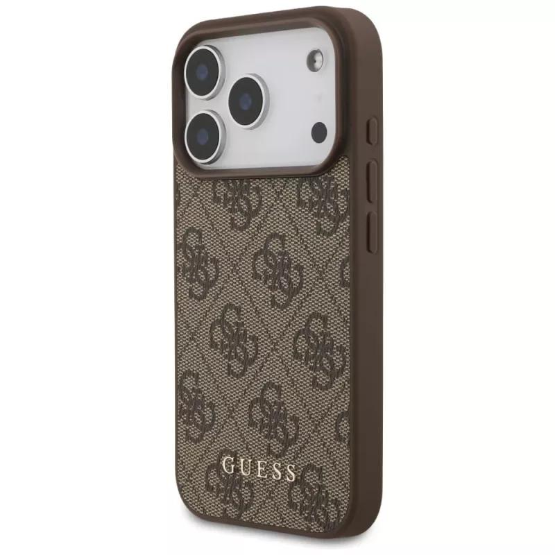 GUESS Funda 4G Classic para iPhone 18 Pro / 17 Pro - Marrón