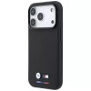 BMW M Funda MagSafe Quadrille Kevlar Tricolor y logo metálico para iPhone 18 Pro / 17 Pro - Negro