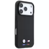 BMW M Funda MagSafe Quadrille Kevlar Tricolor y logo metálico para iPhone 18 Pro / 17 Pro - Negro