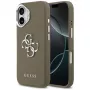 Guess Funda Grained Big 4G Classic Logo para Apple iPhone 17 - Marrón