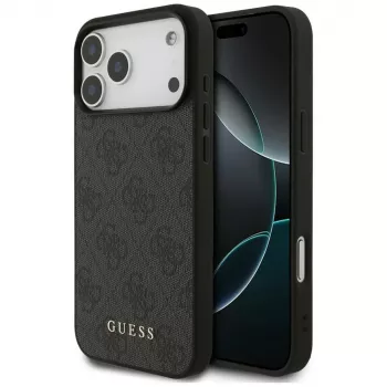 GUESS Funda protectora 4G Classic para iPhone 18 Pro Max / 17 Pro Max - Negro