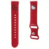Hello Kitty Correa universal de silicona 22mm Cabeza de Kitty roja