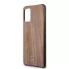 Mercedes-Benz Funda rígida Wood Line nogal para Samsung Galaxy S20+ (SM-G985) - Marrón