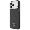 GUESS Funda MagSafe 4G Triangle Logo para iPhone 18 Pro Max / 17 Pro Max - Negro y Plata