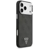 GUESS Funda MagSafe 4G Triangle Logo para iPhone 18 Pro Max / 17 Pro Max - Negro y Plata