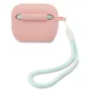 GUESS Funda GUACAPLSVSPG de silicona para AirPods Pro Vintage Rosa Verde