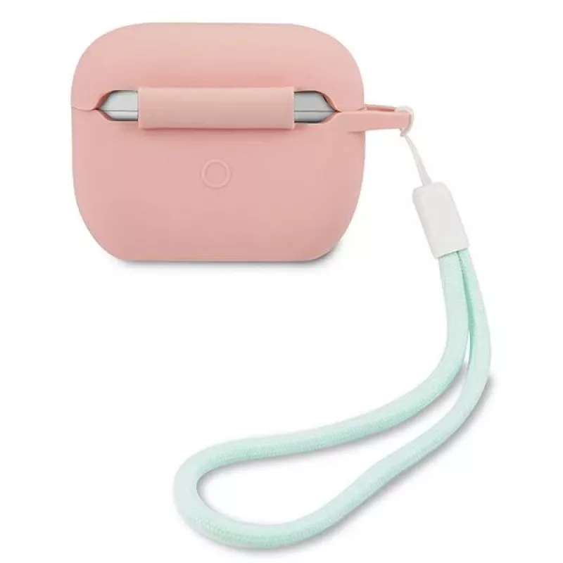 GUESS Funda GUACAPLSVSPG de silicona para AirPods Pro Vintage Rosa Verde