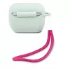 GUESS Funda de silicona Vintage para AirPods Pro - Azul Fucsia