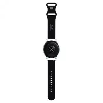 Hello Kitty Correa de silicona con cabeza de Kitty para smartwatches, 22 mm, Negra