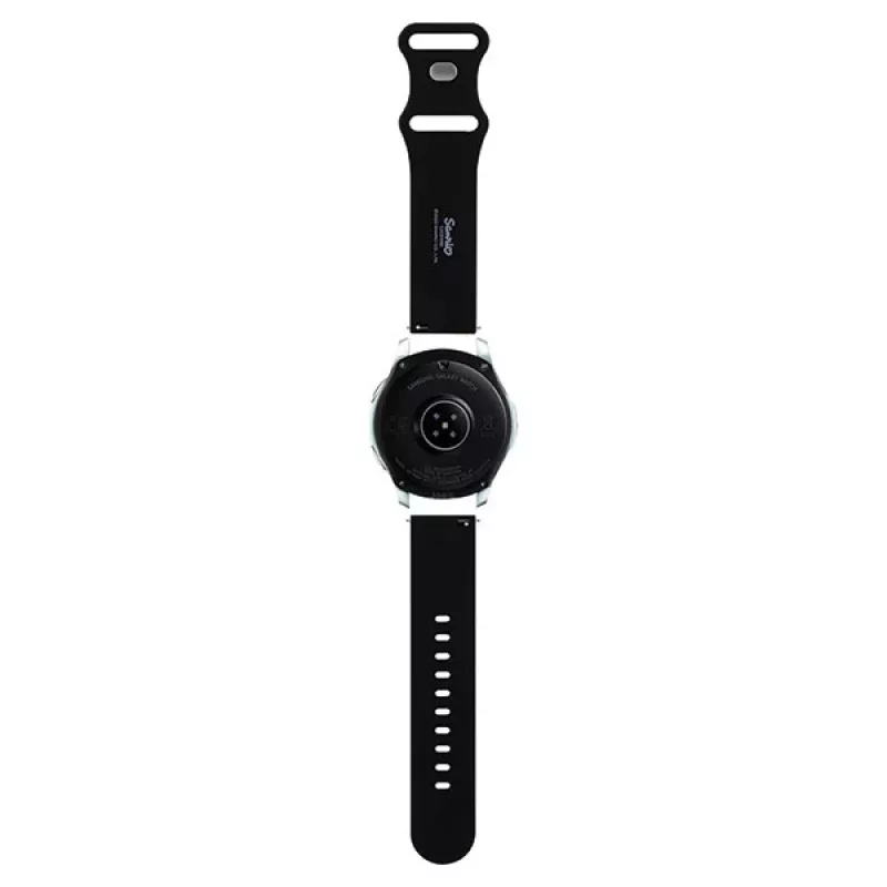Hello Kitty Correa de silicona con cabeza de Kitty para smartwatches, 22 mm, Negra