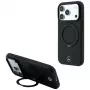 Mercedes Funda de piel con soporte de anillo MagSafe para iPhone 18 Pro Max / 17 Pro Max - Negro